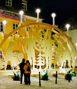 Größter Schwibbogen der Welt in Zschopau &copy; TMGS/Lohse