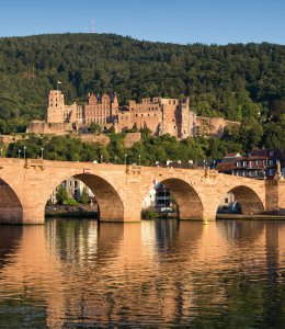 Neckarbrücke und Stadtpanorama mit Schloss &copy; eyetronic-fotolia.com